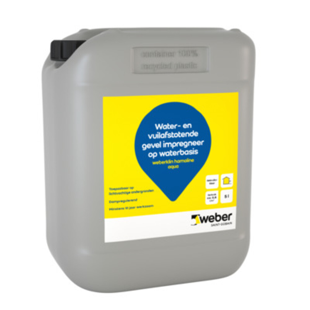 8714321002712_A2N1.tif water en vuilafstotende gevelimpregneer op waterbasis weber klin hamoline aqua 5 l